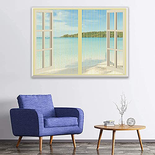 HGPFCB Moustiquaire Fenêtre Magnétique en Populaire chez les Américains Aimantée 51x51inch(130x130cm)  
HGPFCB Moustiqua
