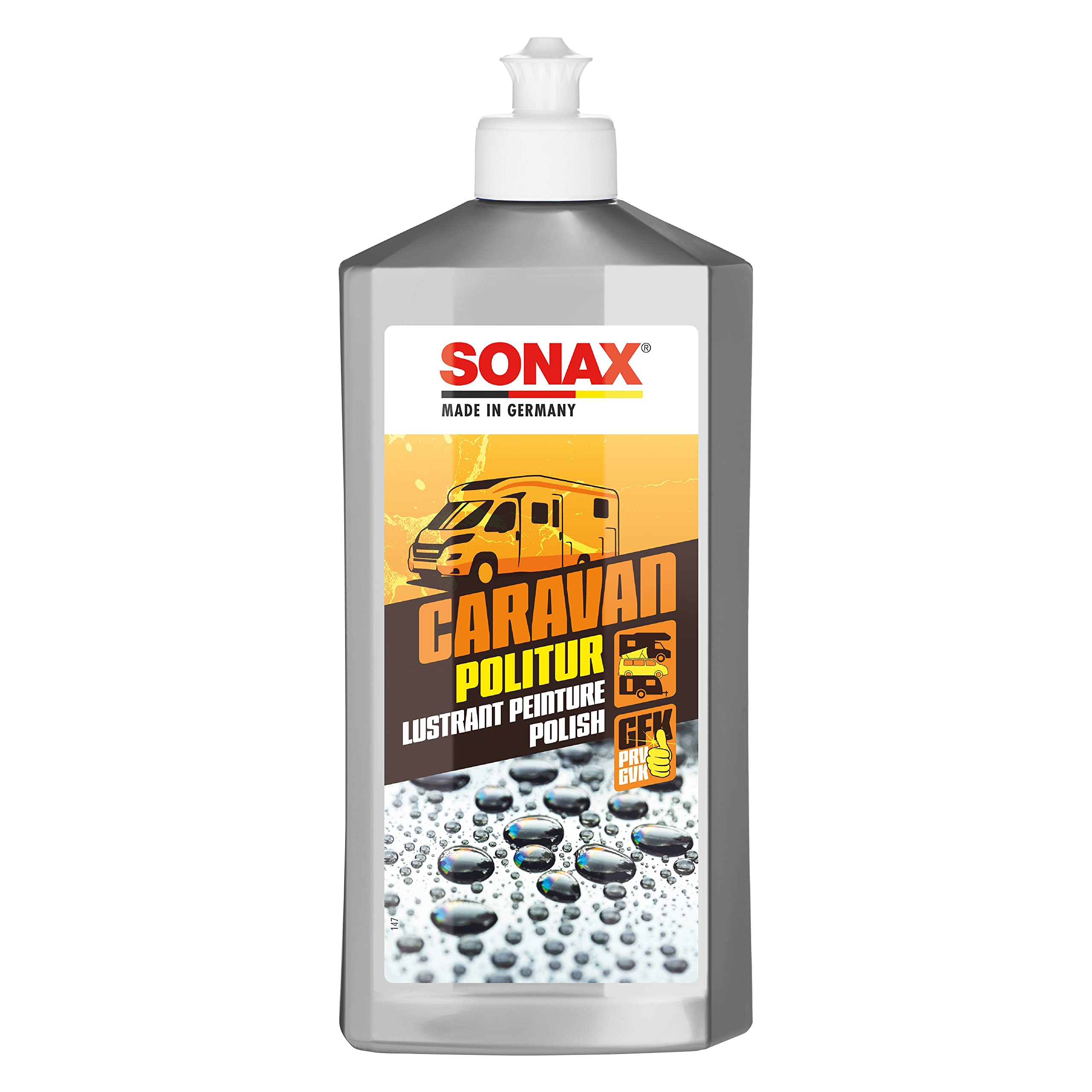 SONAX CARAVAN Lustrant peinture lisci Desde surfaces altérées rafraîchit couleurs ternes 500 ml | Réf: 07022000